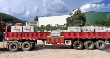 周口 芝麻灰花岗岩地铺石出货日常