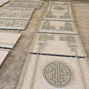 周口 白麻花岗岩外墙立面雕刻板