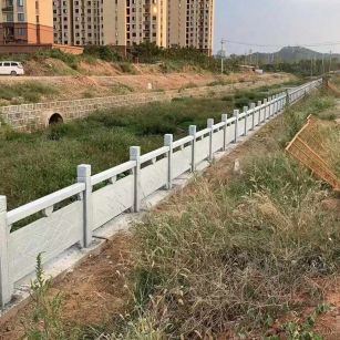 周口 白麻河道栏杆效果展示图