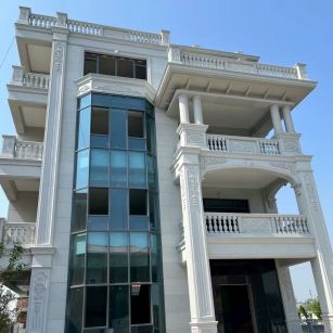 周口 白麻花岗岩别墅外墙干挂效果展示