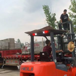 周口 黄金麻冰裂纹，地铺石装车