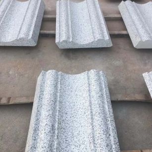 周口 白麻花岗岩光面别墅线条