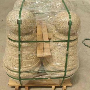 周口 黄金麻异形定制雕花——棒棒糖挡车柱