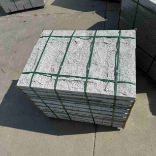 周口 白麻花岗岩石材自然面蘑菇石成品