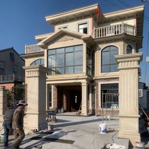 周口 黄金麻花岗岩荔枝面别墅外墙干挂私家专属