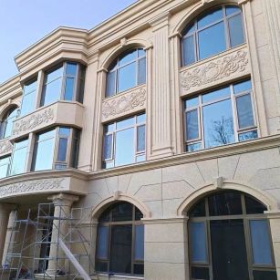 周口 黄金麻花岗岩别墅外墙干挂