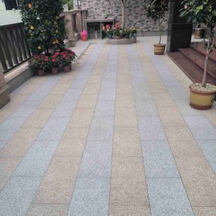 周口 黄金麻白麻荔枝面庭院铺装展示