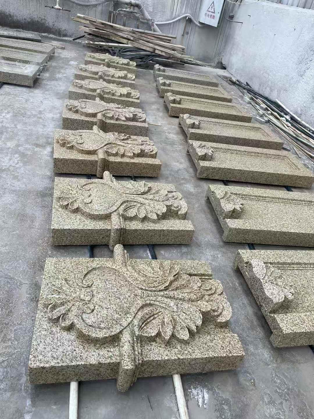 周口 黄金麻花岗岩别墅外墙雕刻板