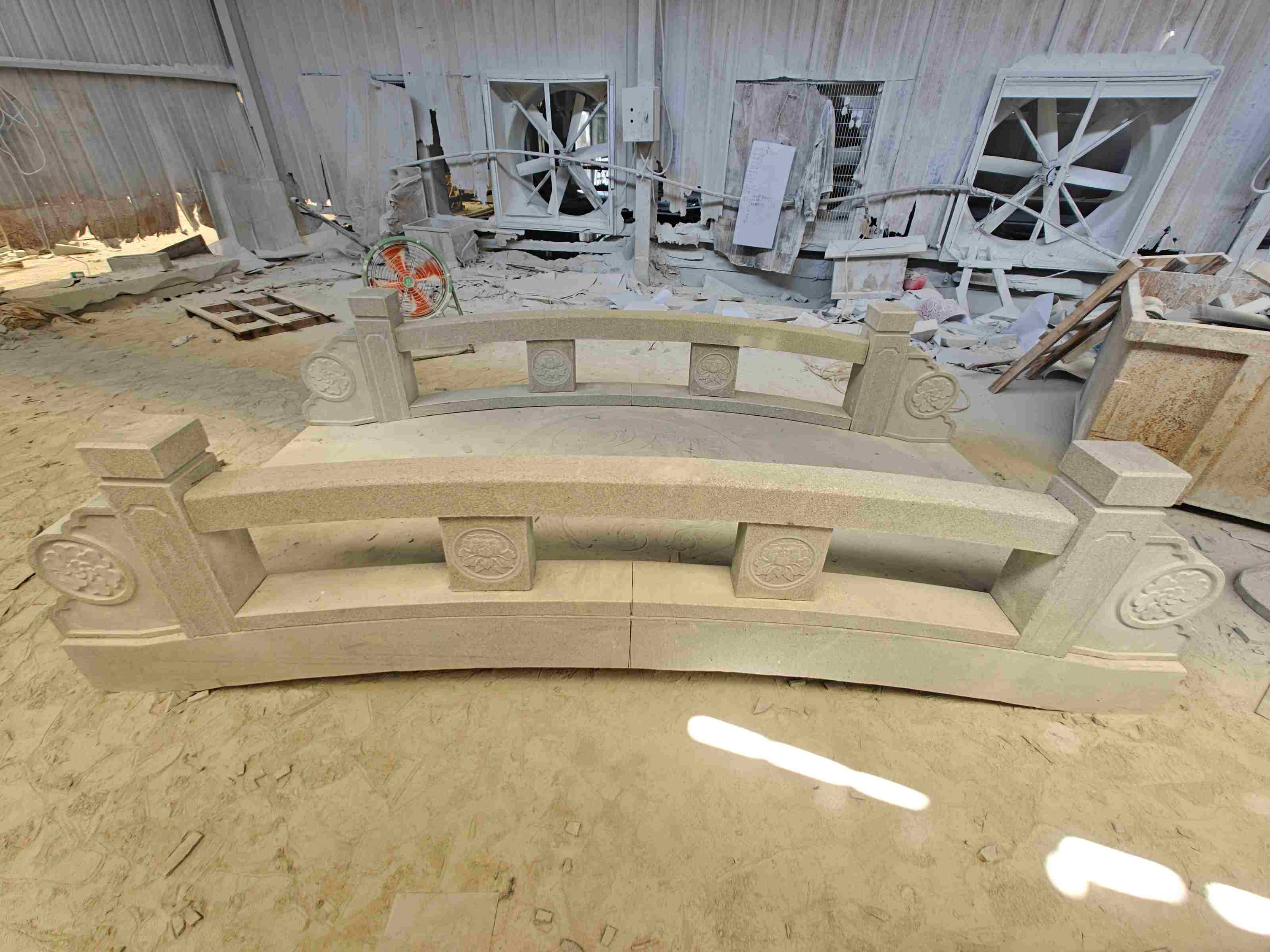 周口 芝麻灰花岗岩异形加工-拱桥，石桥