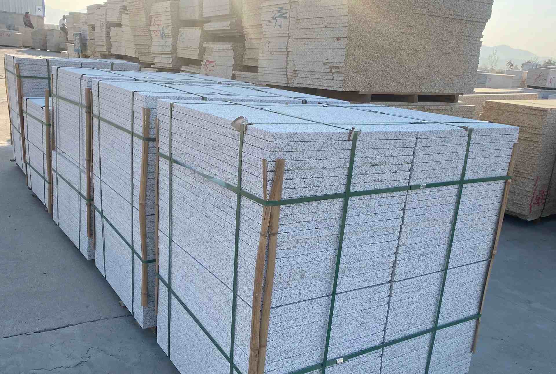 周口 白麻花岗岩荔枝面地铺石