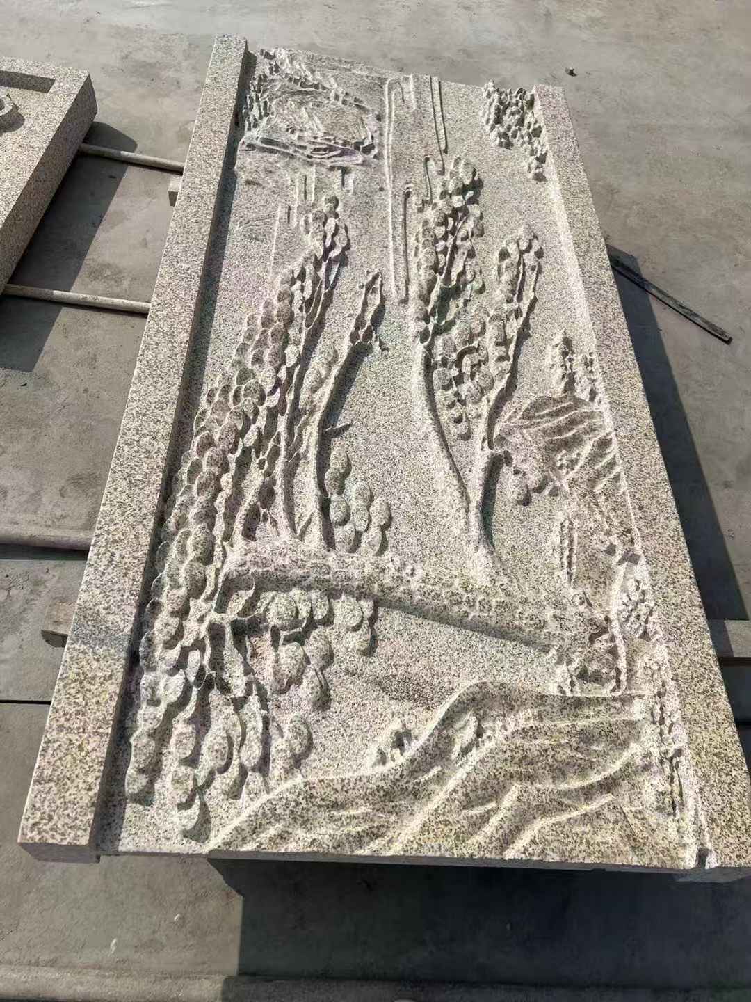 周口 黄金麻雕刻板浮雕迎客松