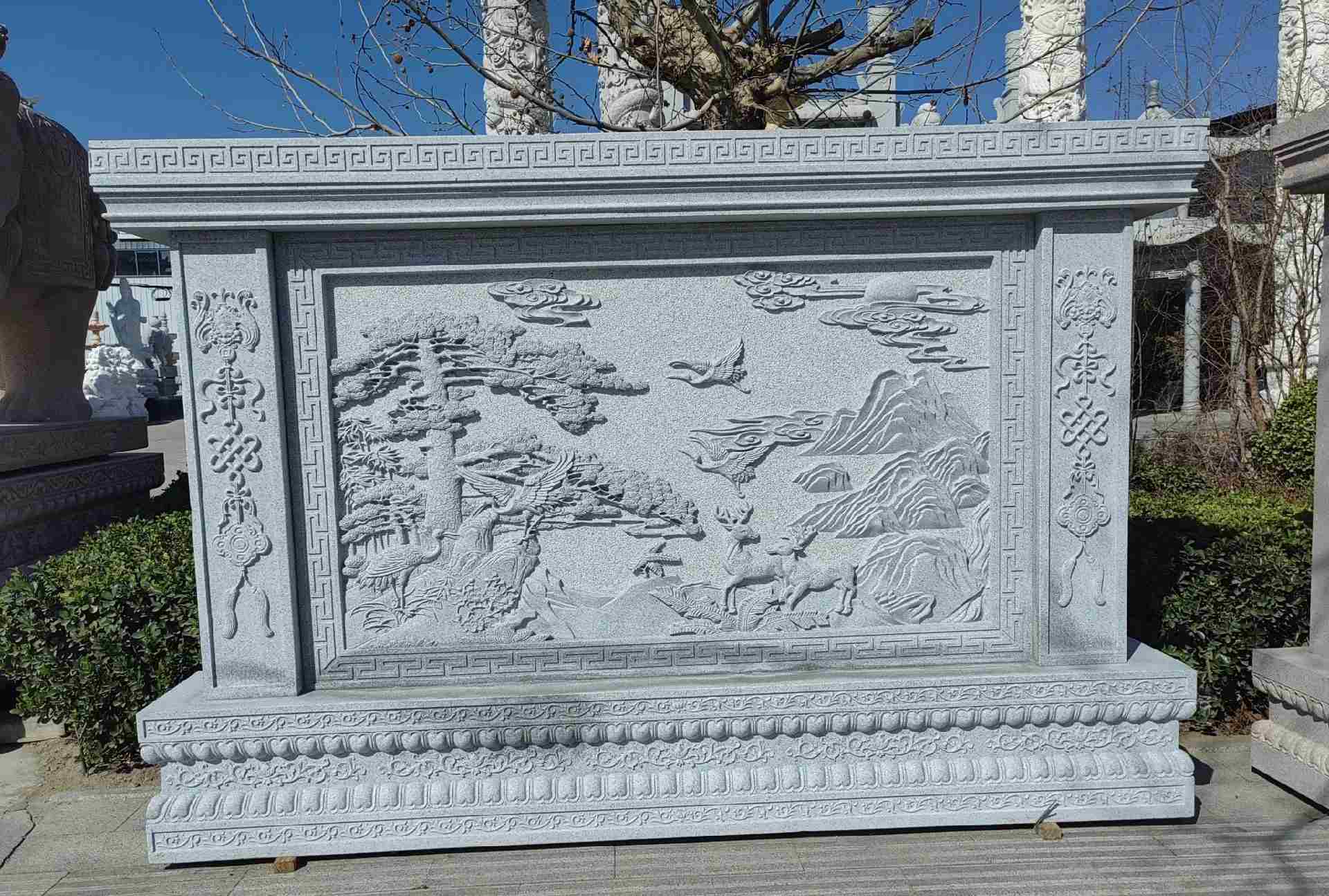 周口 芝麻白大型照壁，屏风，影壁