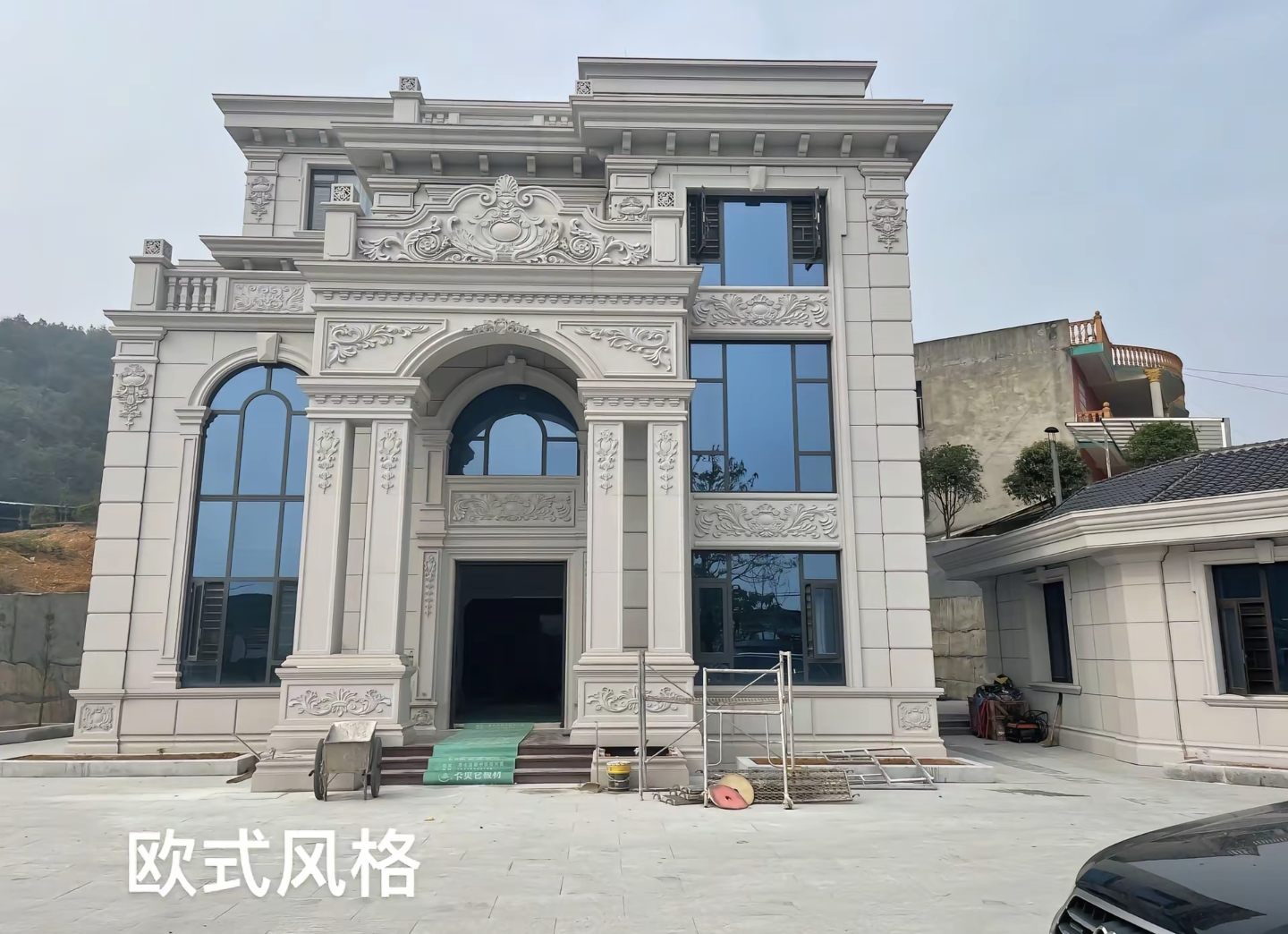 周口 白麻花岗岩别墅外墙干挂