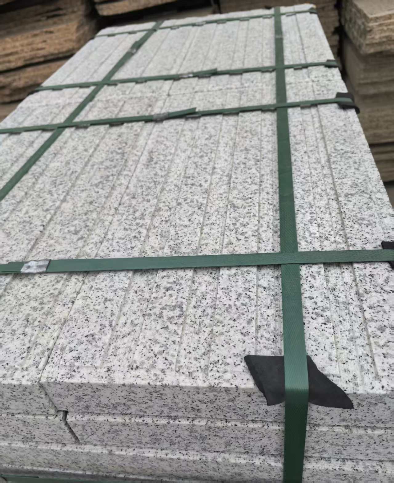 周口 白麻花岗岩直行盲道石，盲条，地铺石