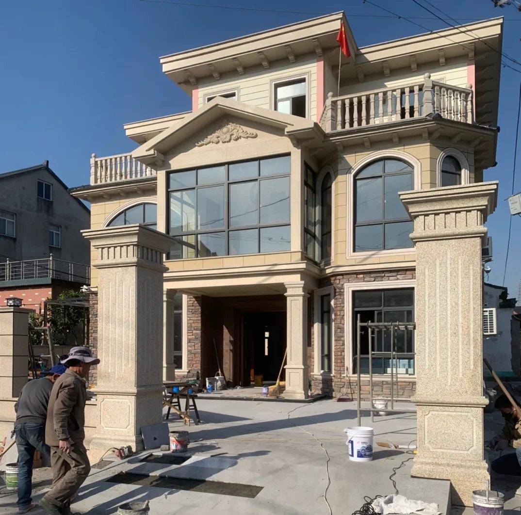 周口 黄金麻花岗岩荔枝面别墅外墙干挂私家专属