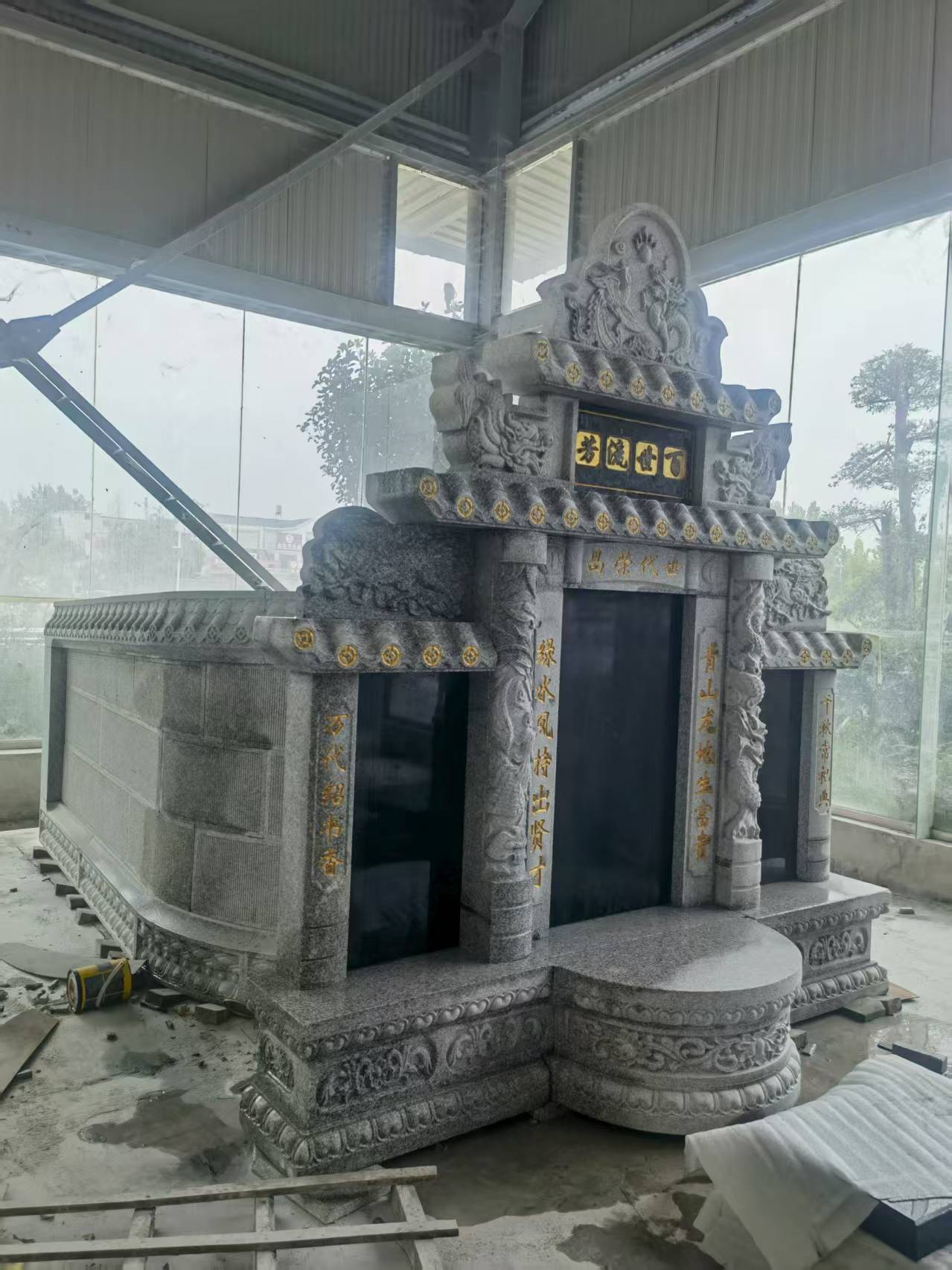 周口 芝麻白墓碑效果展示图